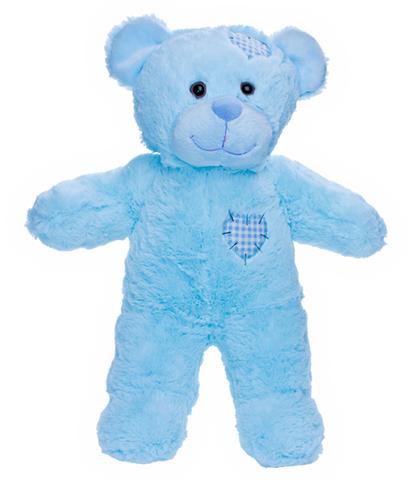 "Baby Blue" Patches Bear (16")