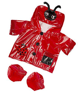Red Ladybug Raincoat (16")