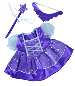 Purple "Fairy" Princess w/Wand & Tiara (16")